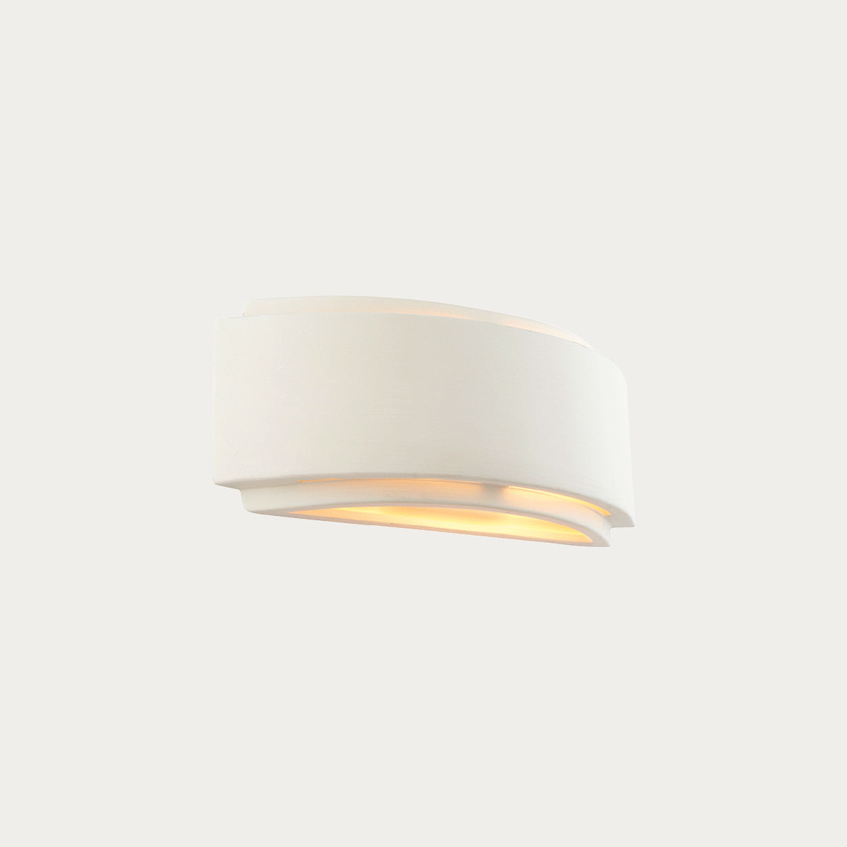 Farrah Ceramic Wall Lamp in Gloss White