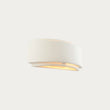 Farrah Ceramic Wall Lamp in Gloss White