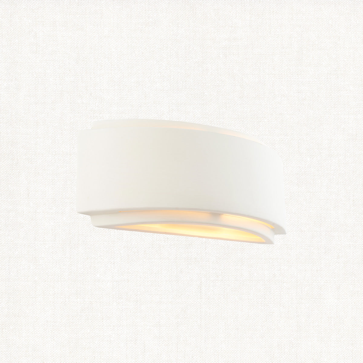 Farrah Ceramic Wall Lamp in Gloss White