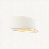 Farrah Ceramic Wall Lamp in Gloss White