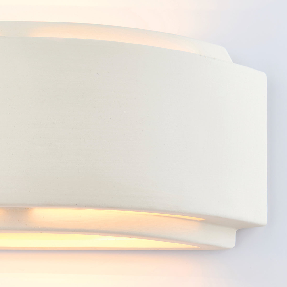 Farrah Ceramic Wall Lamp in Gloss White