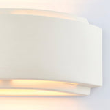 Farrah Ceramic Wall Lamp in Gloss White