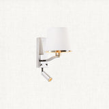 Bright nickel plate & vintage white fabric