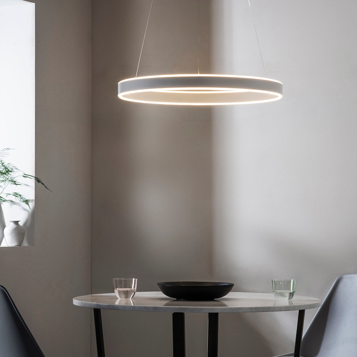 Tatum Modern Pendant in Silver