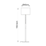 Fizz Floor Lamp in Chrome