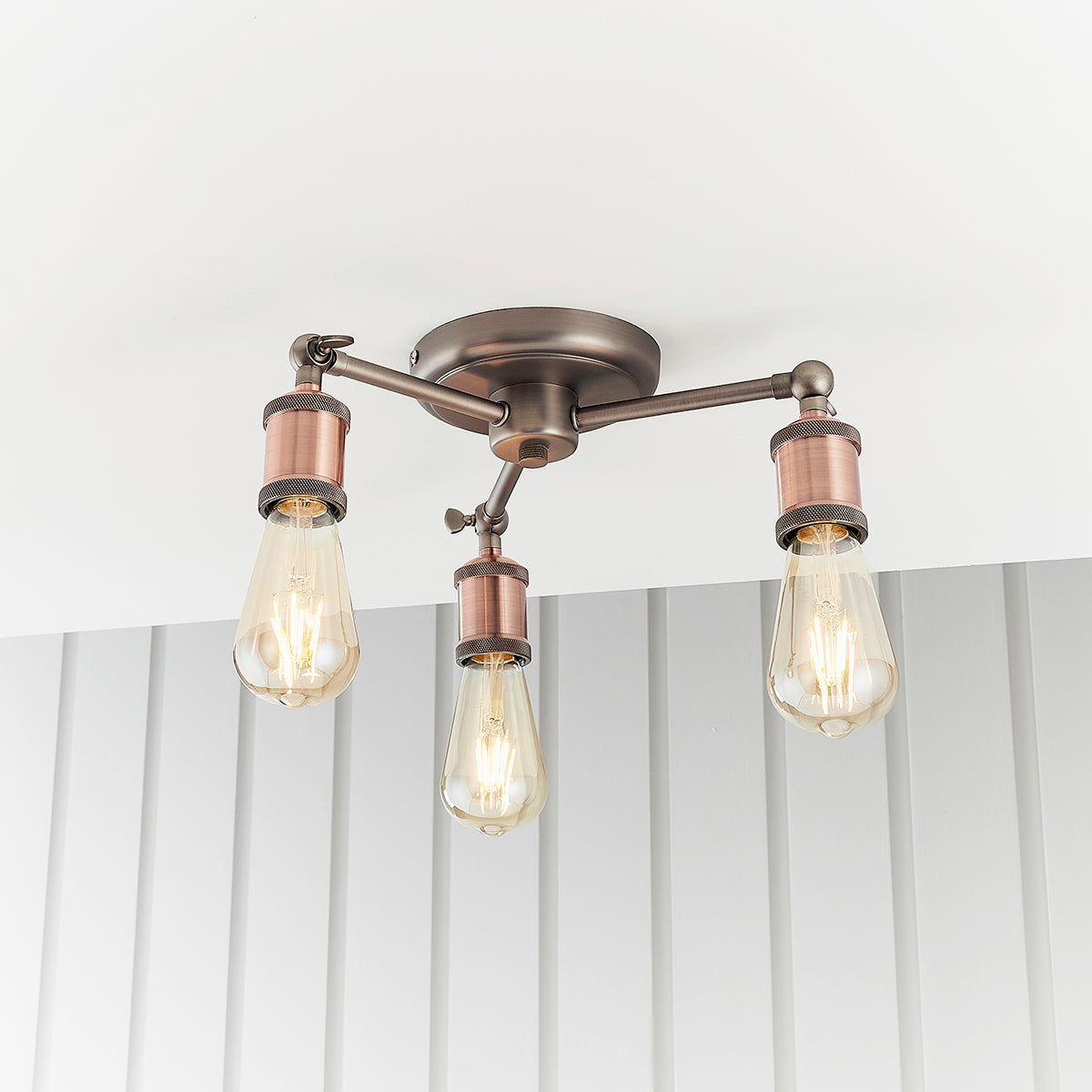 Pewter 3 Light