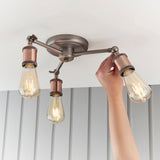 Pewter 3 Light