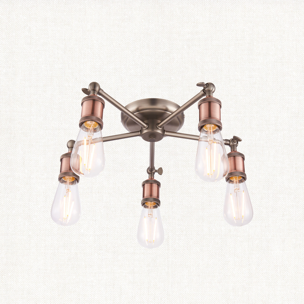 Pewter 5 Light