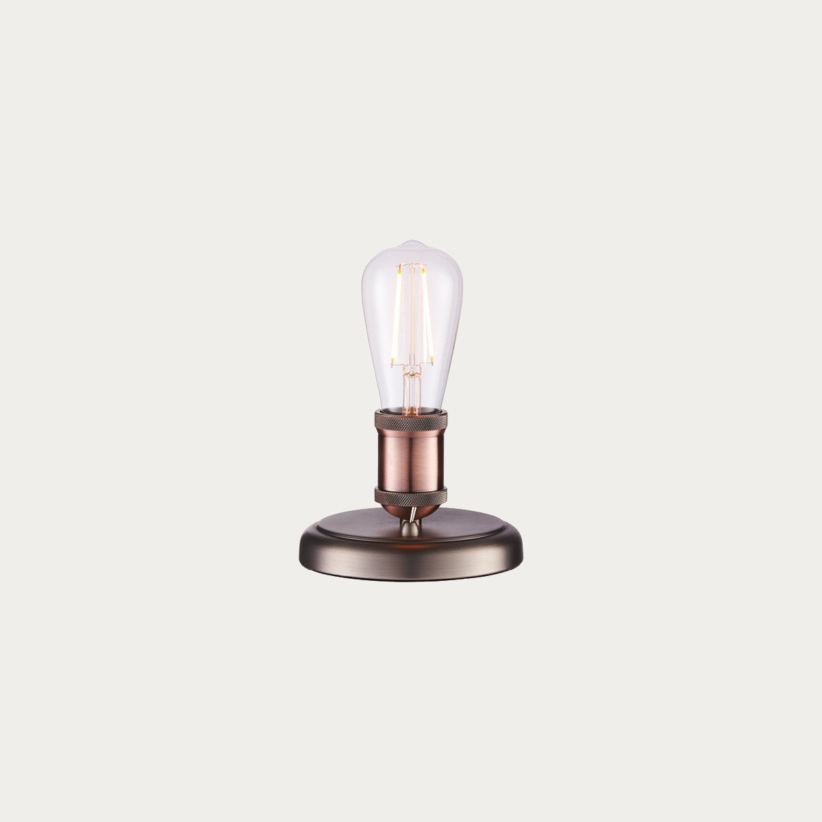 Russell Short Table Lamp in Pewter