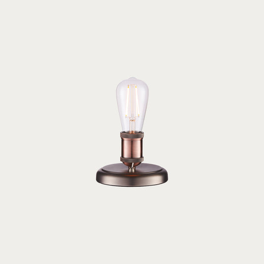 Russell Short Table Lamp in Pewter