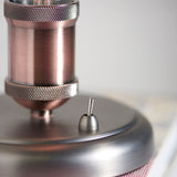 Russell Short Table Lamp in Pewter