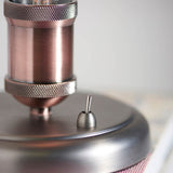 Russell Short Table Lamp in Pewter