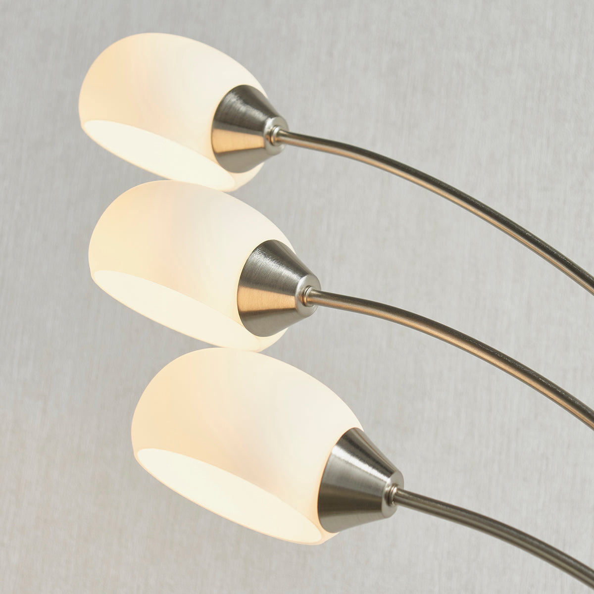 Elio Nickel 3 Arm Floor Lamp