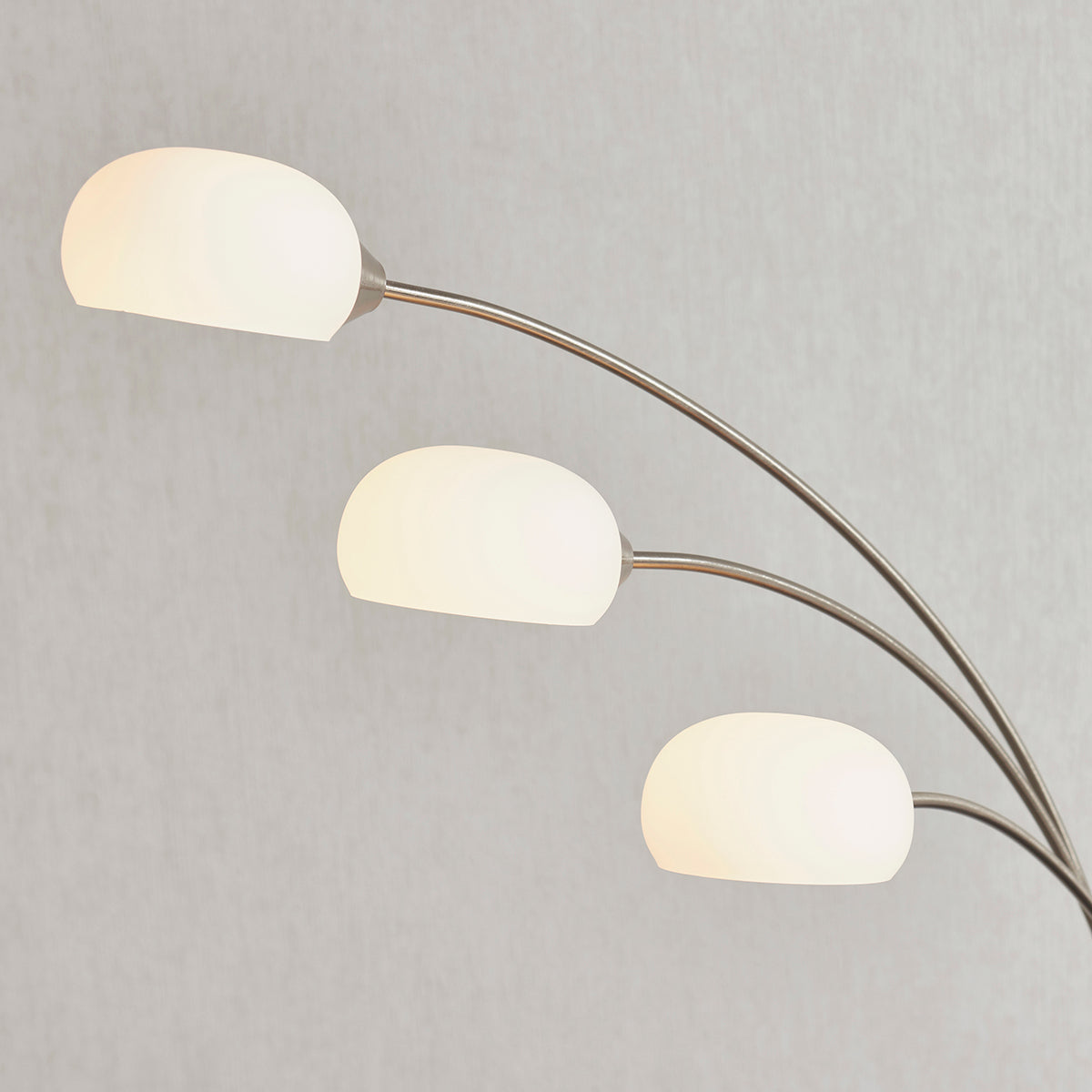 Elio Nickel 3 Arm Floor Lamp