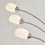 Elio Nickel 3 Arm Floor Lamp