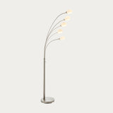 Elio Nickel 5 Arm Floor Lamp