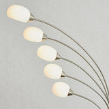 Elio Nickel 5 Arm Floor Lamp