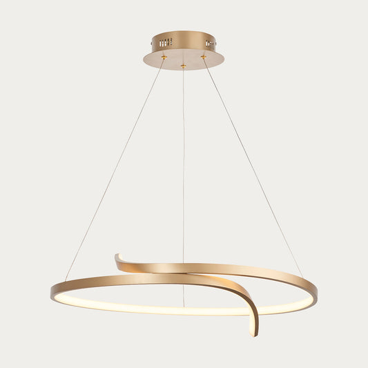 Brushed gold plated & white silicone
