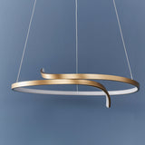 Brushed gold plated & white silicone