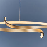 Brushed gold plated & white silicone
