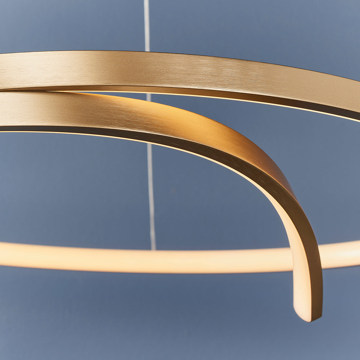 Brushed gold plated & white silicone