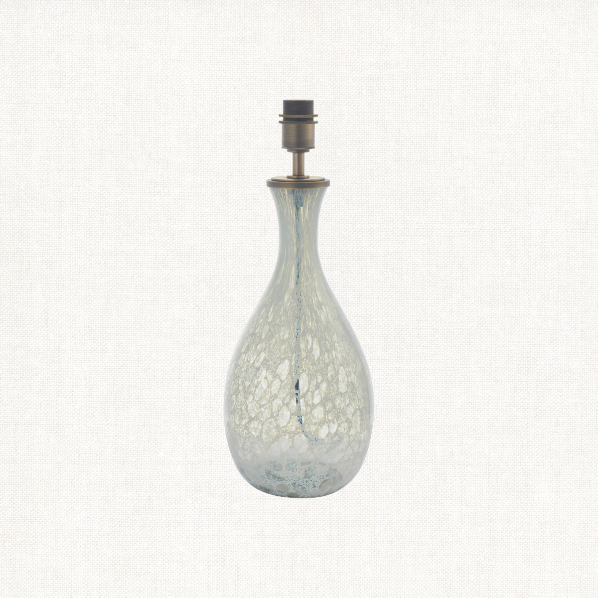 Hourglass Artisan Blown Glass Table Lamp Base
