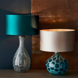Hourglass Artisan Blown Glass Table Lamp Base