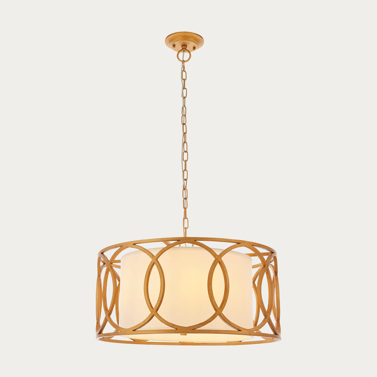 Joy Pendant in Gold and White
