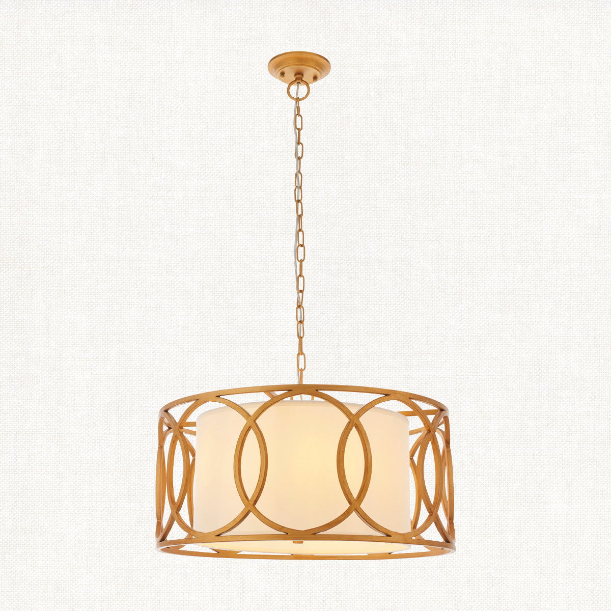 Joy Pendant in Gold and White