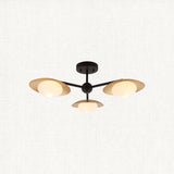 Tabernas Three-Light Ceiling Light in Gold