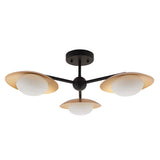 Tabernas Three-Light Ceiling Light in Gold