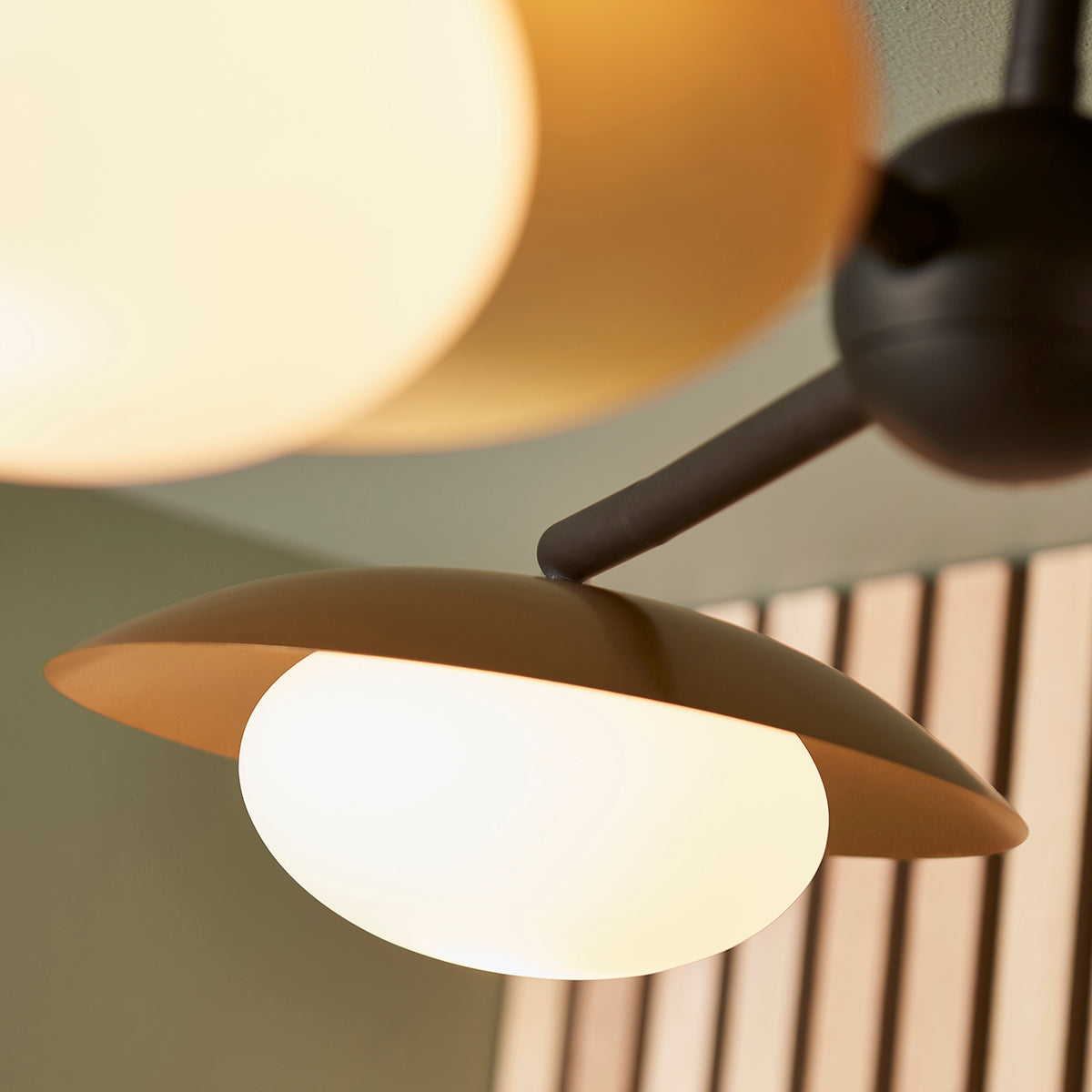 Tabernas Three-Light Ceiling Light in Gold