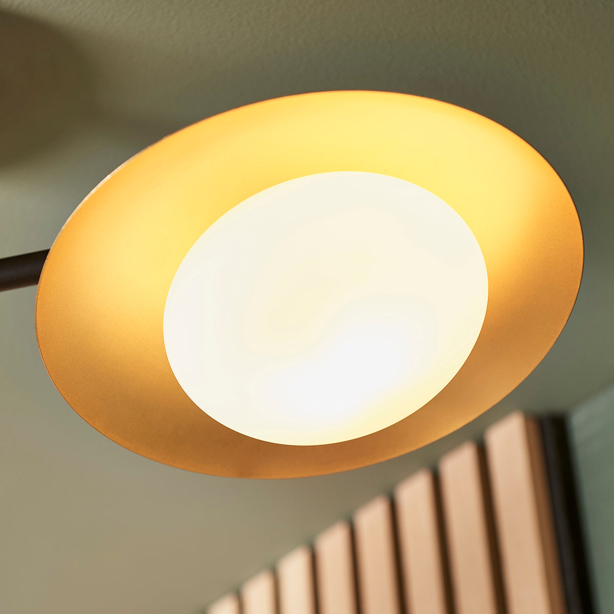 Tabernas Three-Light Ceiling Light in Gold