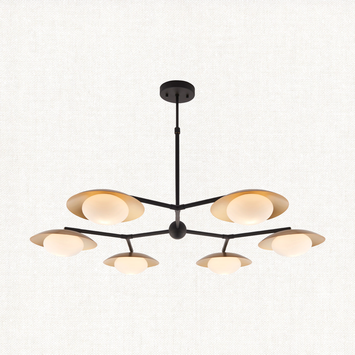 Tabernas Six-Light Ceiling Light in Gold