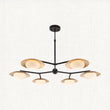 Tabernas Six-Light Ceiling Light in Gold