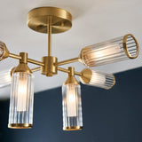 Juliette Ceiling Light in Brushed Brass