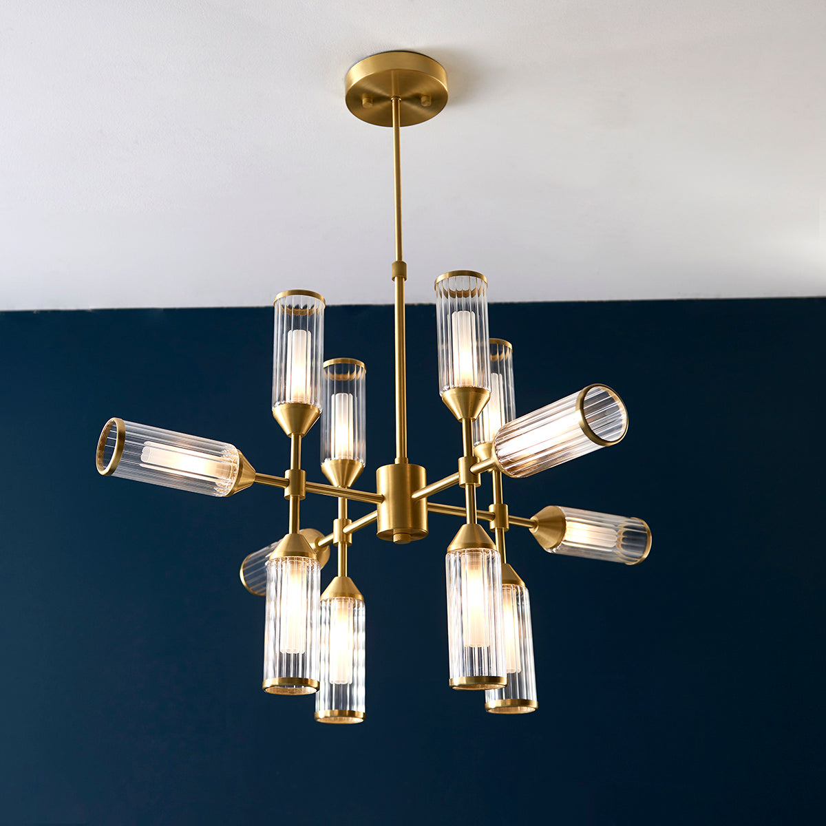 Juliette Large Ceiling Light in Brushed Brass