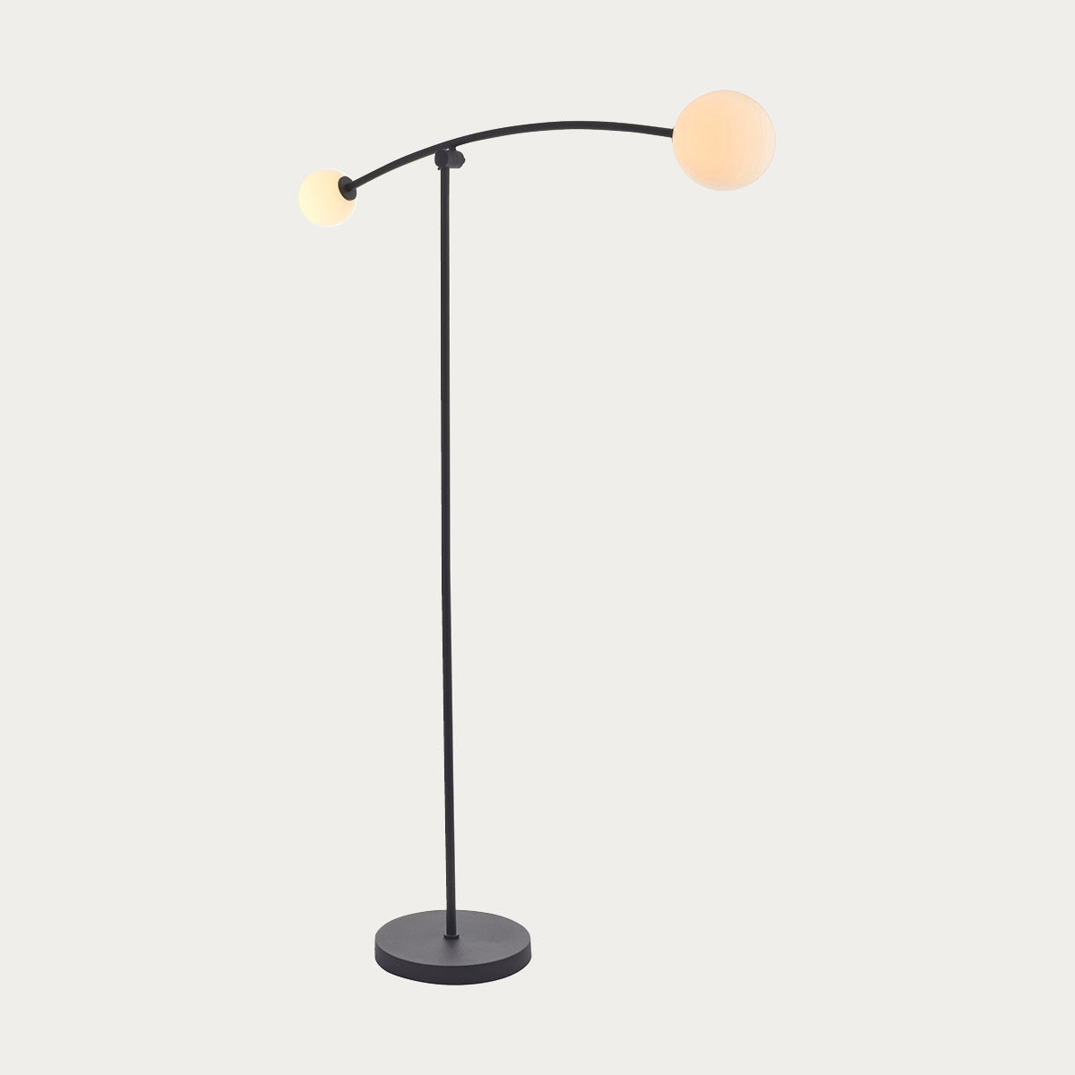 See-saw Floor Lamp in Black and Opal
