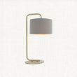 Satin champagne paint & slate grey fabric