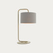 Satin champagne paint & slate grey fabric