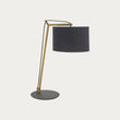 Matt brass plate & black cotton fabric