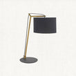 Matt brass plate & black cotton fabric