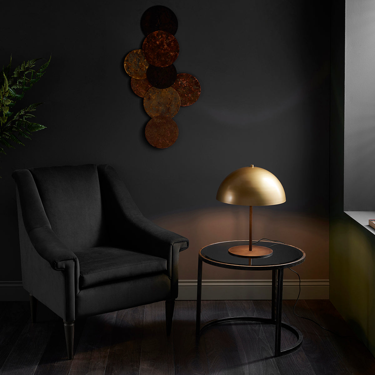 Crimino Table Lamp in Gold and Bronze