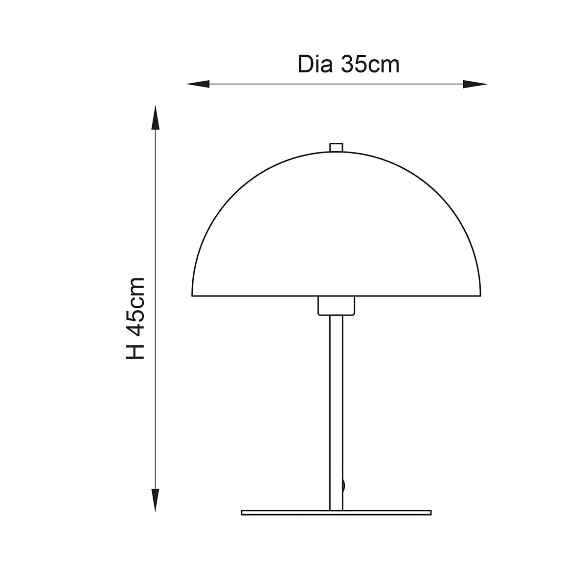 Crimino Table Lamp in Gold and Bronze
