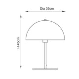 Crimino Table Lamp in Gold and Bronze