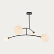 See-saw Ceiling Light in Black and Opal