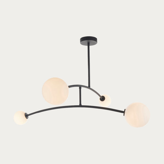 See-saw Ceiling Light in Black and Opal