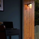Brushed silver & frosted glass