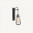 Cave Metal Caged Wall Light in Black