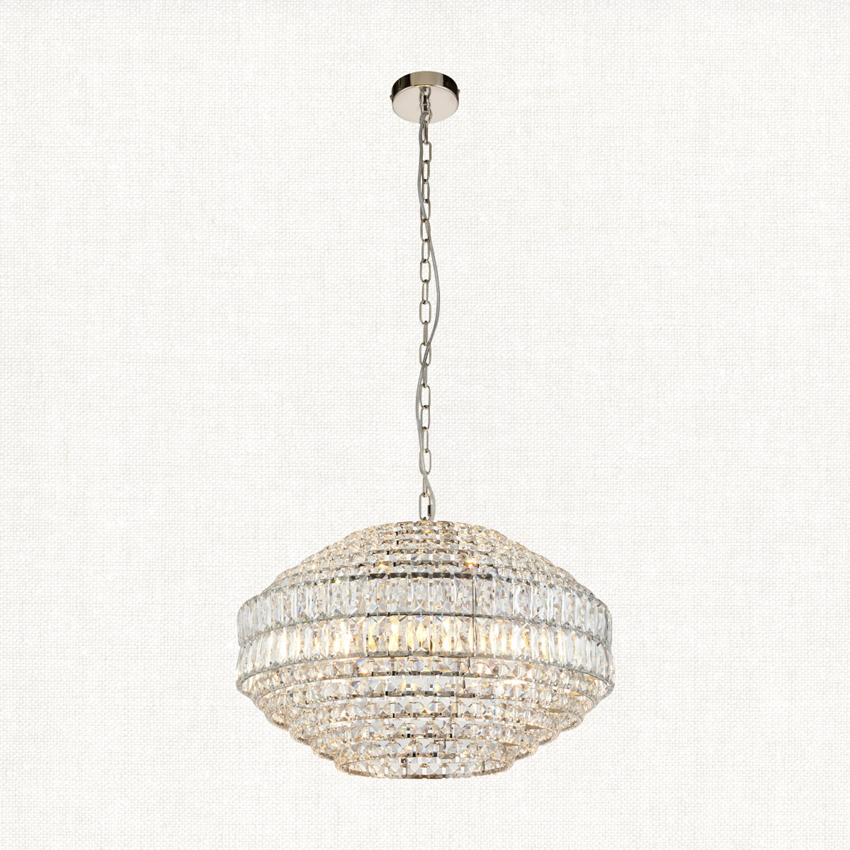 Esme Pendant in Bright Nickel